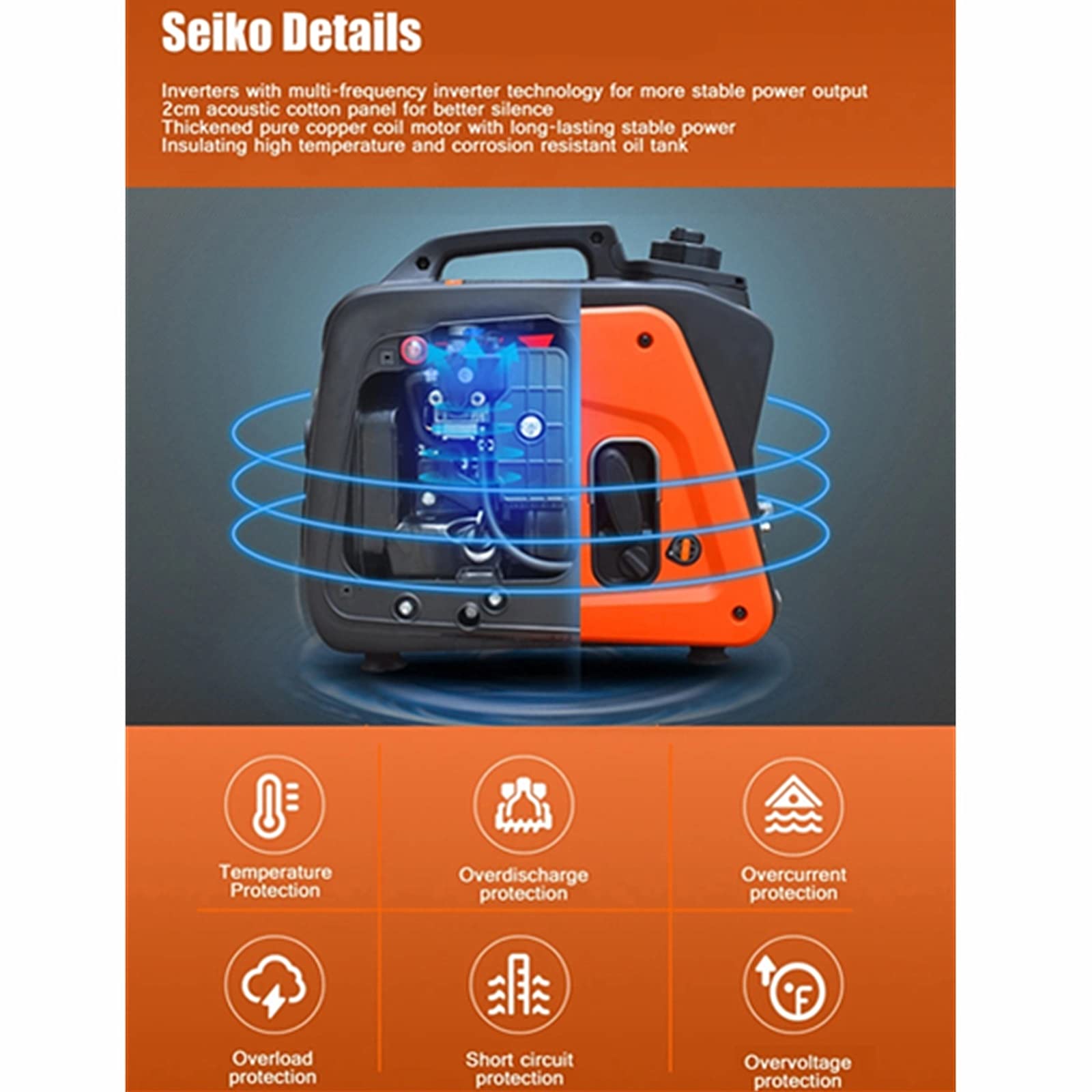 アウトドア充電式ポータブルインバーター 発電所 1200w 新品PSEマーク